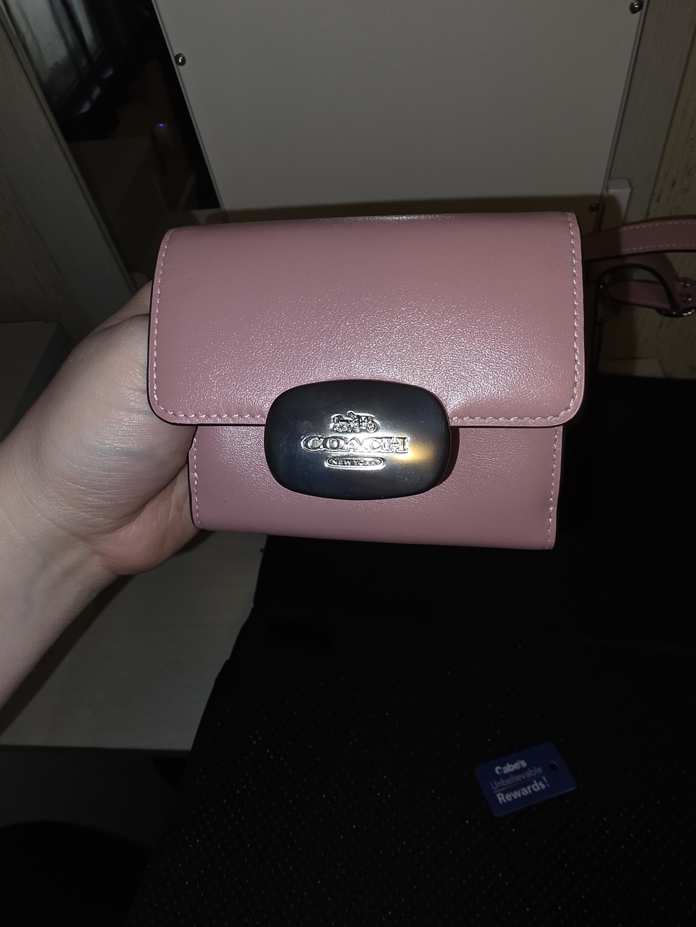 Coach Pink Leather Shoulder Bag with Matching Wallet - Picture 12 of 16